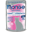 natural tonno/gamberetti  - cibo umido per gatti 80 gr
