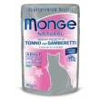 monge cat natural tonno gamberetti 80gr bs
