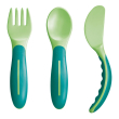 mam baby's cutlery set posatine neutro - posate ergonomiche per bambini