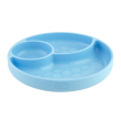 chicco piatto silicone diviso con ventosa blu 1 pezzo