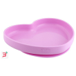 chicco piatto cuore ventosa silicone rosa