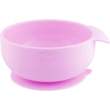 chicco easy bowl - ciotola in silicone con ventosa colore rosa