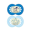 mam succhietto night silicone azzurro 16+ 2 pezzi