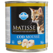 matisse cod mousse merluzzo - alimento completo per gatti adulti 300 gr
