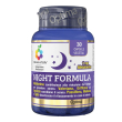 optima naturals colours of life - night formula integratore 30 capsule
