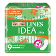 lines idea ultra assorbenti anatomici ipoallergenici, 9 pezzi