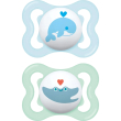air 2-6m - set di 2 succhietti in silicone - azzurro