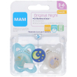 mam original night succhietto 2-6 mesi caucciu 2 pezzi 1 pz succhietti
