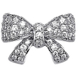 bjt208 orecchini bow tie crystal stainless steel