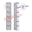 orecchini in-line zircons 18mm