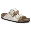 birkenstock arizona big buckle sandali birko-flor pearl white 38