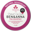 ben & anna natural deo cream - pink grapefruit
