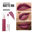 maybelline new york - rossetto liquido  superstai matte ink  successful 165
