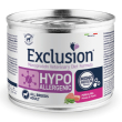 exclusion cane diet hypoallergenic adulto all breeds maiale & piselli lattina 200 gr