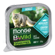 monge bwild adult cat merluzzo e ortaggi, 100 g
