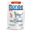 monge gatto monoproteico adult pate' tacchino 85gr (bustina)