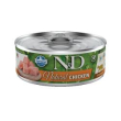 n&d cat um natural chicken 80gr pollo complementary food
