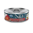 n&d cat um natural tuna & salmon 80gr tonno e salmone complementary f...