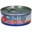farmina® n&d natural tuna & salmon wet food 70 g mangime