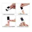 pulsossimetro fingertip ym 101 - saturimetro da dito per misurazione di spo2 e frequenza cardiaca