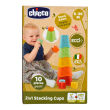 chicco stack cups eco+, tazze impilabili sostenibili 2 in 1 per bambini 6-36 mesi