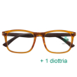 corpootto crystal occhiali per lettura unisex giallo +1,00 + astuccio in pelle
