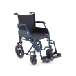 carrozzina da transito pieghevole serie go seduta 43 cm colore blu - moretti
