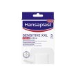 hansaplast cerotti sensitive xxl, cerotti medicazione per ferite medio-grandi, 5 pezzi da 8 x 10 cm
