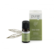 purae olio essenziale tea tree bio 100% puro e naturale, 10ml - olio essenziale biologico per aromat