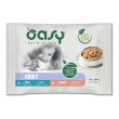 oasy gatto bocconcini multipack adulto tonno+salmone cf. (4x85) gr