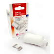 seta blu - benda elastica in cotone ipoallergenica con fissaggio 4x6cm