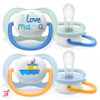 avent ultra air succhietto mama/boat maschio 0-6 mesi 2 pezzi