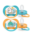 avent succhietto ultra air 6-18 mesi maschio pinguino tartaruga 2 pezzi