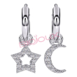 bjt228 orecchini star&moon stainless steel