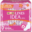 lines idea ultra notte extra - 7 assorbenti per flussi abbondanti con ali