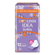 lines idea sottile ripiegata con ali 12 pz - assorbenti igienici sottili con ali