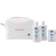 chicco baby moment gift idea beauty case con zip rosa neonati 3 pezzi
