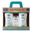 chicco baby moments set bagnoschiuma pelli delicate 200 ml + shampoo p