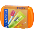curaprox be you travel set arancione - spazzolino + dentifricio + 2 scovolini interdentali