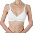 chicco nursing bra - reggiseno allattamento in cotone bianco 3c