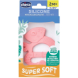 chicco massaggiagengive soft iguana con setole morbide 2m+ rosa 1 pz a