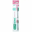 gum sonic sensitive spazzolino ultra soft testine di ricambio 2 pezzi
