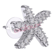 biojoux - orecchini starfish stainless steel bjt260