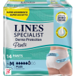 pannolone per incontinenza lines specialist derma pants plus m 14 pezzi