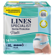 lines specialist derma pants plus xl 14 pz pannolini