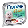 monge cane fruit pate' bocconcini agnello mela 100gr (vaschetta)