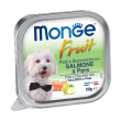 fruit patè e bocconcini salmone e pera - alimento per cani adulti di piccola taglia 100 gr