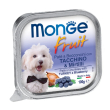 fruit patè e bocconcini tacchino e mirtilli - alimento per cani adulti di piccola taglia 100 gr