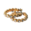 biojoux - orecchini anna hoop gold plated bjt238