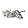 bjt241 orecchini feather st stainless steel